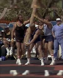 Backyard Caber Toss in 1979 😎
