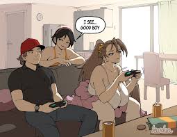 David and Natasha flirting by lewdua | 18+ Porn Comics