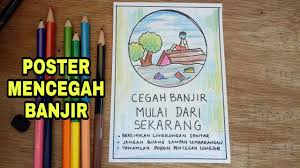 Gambar sketsa kumpulan gambar sketsa yang mudah di gambar menggunakan pensil hitam putih yang dapat kamu warnai dengan crayon diantara gambar sketsa itu adalah sketsa bunga wajah pemandangan rumah batik dan lain sebagainya semua akan saya bahas dengan lengkap dibawah ini. Banjir Cara Menggambar Poster Waspada Bencana Banjir Mr Drawing Painting Youtube