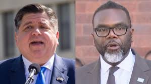 Pritzker Praises Biden After He Ends Reelection Campaign, While Johnson  Backs Harris