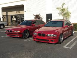 That right there sets the tone for what is to come. Both Imola Red Both Have 6speed Manual Transmissions And Both Have The Glorious M5 S62 Drivetrain Perfect Match Bmw
