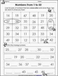 Sequencing Numbers 1 50 Classroom Freebies Classroom Freebies Math Number Sense 1st Grade Math