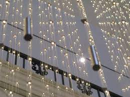 Hanging Grid 2 The Amazing Led Light Fixture In The Museum Of The City Of New York Museumofcityny Led Light Fixtures Led Lights Light Fixtures