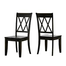Three Posts Florissant Solid Wood Cross Back Side Chair Reviews Wayfair In 2020 Dining Chairs Black Dining Chairs Solid Wood Dining Chairs