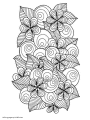 Download all the sheets and create your own coloring book! 130 Flower Coloring Pages For Adults Free