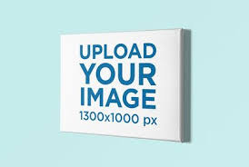 Download Placeit Minimalistic Mockup Of A Canvas On A Customizable Background