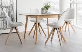 Dansk Extendable Dining Table 4 Chair Set In White
