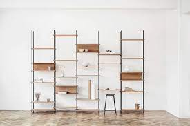 Shelving systems are particularly useful since you keep the floor surface free for other uses. Modular Wooden Shelving Systems Wooden Shelving System