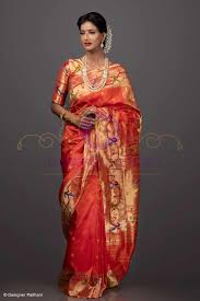 Checkout latest range of paithani saree online at designer paithani, best store to buy paithani and semi now get wide variety of double pallu paithani saree at affordable price at designer paithani. Yeola Brocade Paithani Designer Paithani