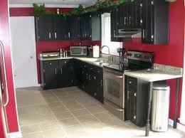 The Right Ideas For The Dark Painted Kitchen Cabinets Vissbiz Kitchen Wall Design Red Kitchen Walls Red Kitchen