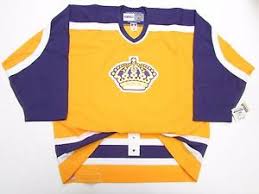 Details About Los Angeles Kings Authentic Vintage Gold Ccm 6100 Hockey Jersey Size 54