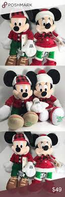 Disney Minnie Mickey Mouse Christmas Plush Set Christmas Plush Mickey Mouse Christmas Minnie Mouse Christmas