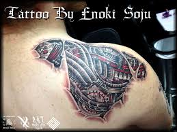 Biomechanical Skin Rip Shoulder Tattoo By Enoki By Enokisoju Deviantart Com On Deviantart Shoulder Tattoo Ripped Skin Tattoo Tattoos