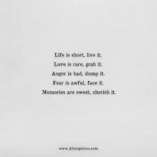 Check spelling or type a new query. Quotes Of The Day Life Is Short Live It Love Is Rare Grab It Allcupation Optimized Resume Templates For Higher Employability