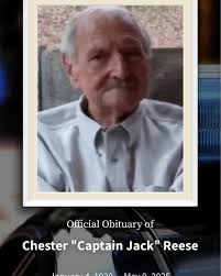 Retired Police Captain, 'Captain Jack' Reese passed away last week and will  be laid to rest tomorrow, Monday, May 12. His funeral will be at Hightower  Memorial Chapel at 12651 Veterans Memorial