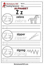 You can then create words and pick new colors! Letter Z A To Z Alphabet Worksheets Pdf