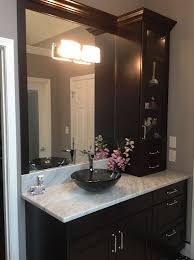 Black Bathroom Cabinets With White Countertops Alpharetta Roswell Bath Design Photos Cheryl Pett Design Black Bathroom Sink Bathroom Sink Cabinets Black Bathroom