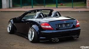 Bagged Mercedes Benz Slk Mercedes Benz Mobil Sport Mobil