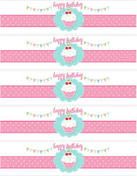 Customizable Free Birthday Nutrition Facts Label Template Cupcake Birthday Party With Free Printables How To Nest For Less Water Bottle Labels Template Printable Water Bottle Labels Birthday Labels
