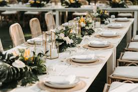 Bali Event Hire Jessica Michael White Dining Table Wedding Furniture Rental Wedding Furniture