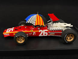 Ferrari f138 spanish gp 2013 #3 winner fernando al. Ferrari 312 F1 Winner Grand Prix France 1968 N 26 With Driver Jacky Ickx And Umbrella 1 43 Brumm R171 Chu Selection Rs