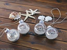 Plastic balls for decoration (you can use glass too). Diy Beach Themed Christmas Ornaments Simple Living Creative Learning