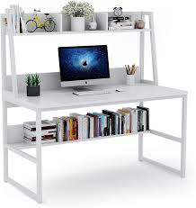 It doesn't take up much space when in collapsed mode, and when you have this will also be a great idea for the young office space, where you want an alternative to the classic soccer game. Buy Tribesigns Computer Desk With Hutch And Bookshelf 47 Inches Home Office Desk With Space Saving Design For Small Spaces White Online In Indonesia B082xxdvc4