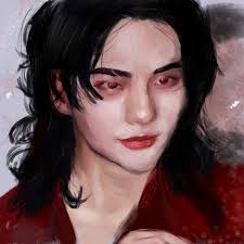 Hyung Ran Choi. Drawing of Donut in a bag. Ink and wash. I sent my friend  Hyung Ran a photo of my daughter and son in law's cat Donut sitting in a