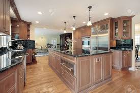 black marble countertops stock photo