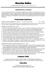 Sample Administrative Assistant Resume Administrative Assistant Resume Resume Summary Examples Resume Summary