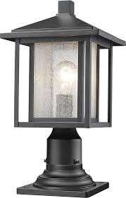 Z Lite 554phm 533pm Bk Aspen Black Exterior Lamp Post Light Fixture Zlt 554phm 533pm Bk
