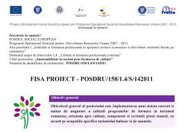 Implementarea unui proiect presupune elaborarea, depunerea si sustinerea dosarelor de achizitii si a dosarelor de plati. Proiecte Derulate Prin Fse Cnslr Fratia