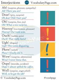 Contact us to suggest topics. 26 Interjections Ideas Interjections English Vocabulary Learn English