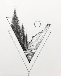 it s all relative art illustration drawing draw envywear pizlo pin art drawings simple geometric art tattoo images