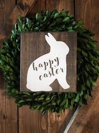 Easter Signs Happy Easter Wood Sign Farmhouse Style Rustic Etsy In 2021 Easter Wood Signs Easter Signs Diy Wood Signs