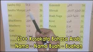 Tapi bila dapat tengok tengok dekat tudung tu nama aku ejaan dia macam ni. Kosakata Nama Nama Buah Buahan Dalam Bahasa Arab Dan Artinya Dalam Bahasa Indonesia Youtube