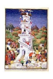 building the tower of babel giclee print art com in 2021 tower of babel tower book of hours