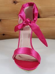 Womens high heels peep toe sandal platform shoes slippers plus size chic99 new. Top Show Hot Pink Ankle Tie Strap 4 High Heel Sandal Shoes Totally Wicked Footwear