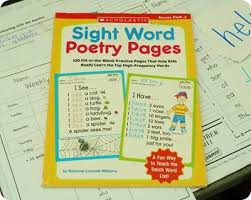 Sight Word Poetry Sight Word Strategies Poetry Journal