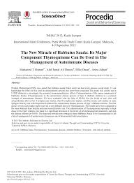 Check spelling or type a new query. Pdf The New Miracle Of Habbatus Sauda Its Major Component Thymoquinone Can Be Used In The Management Of Autoimmune Diseases