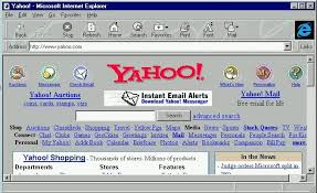 Internet Explorer 3 Browsing For Yahoo Search Engine Web Design Check Email Print Fonts