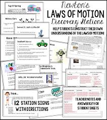 Product Preview Newtons Laws Of Motion Newtons Laws Science Lessons
