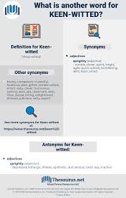 Synonyms For Keen Witted Thesaurus Net