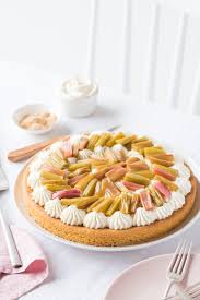 Tarte Rhubarbe Creme Vanillee Palet Breton Recette Tarte Rhubarbe Alimentation Et Recettes Avec Rhubarbe
