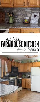 Small apartment kitchen makeover reveal. Modern Farmhouse Kitchen Makeover On A Budget Domestically Creative