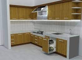 32 Stunning Simple And Small Kitchen Set Design Ideas Kitchens Kitchendesign Kitchenideas Dapur Rumah Desain Dapur Interior Apartemen