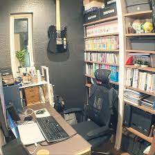 可動棚 テレワーク 書斎2畳 アクセントクロス アルネットホーム などのインテリア実例 2020 06 30 00 27 33 roomclip ルームクリップ 書斎 インテリア 2階リビング