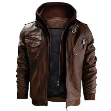 Jamickiki New Outdoor Fashion Mens Pu Leather Thin Motorcycle Jacket Coat 2 Colors Wish Casual Leather Jacket Leather Jacket Men Mens Leather Coats