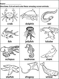 Ocean Coloring Pages Sea Animals Preschool Ocean Animals Animal Printables