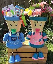 Les pots en terre cuite ont l'avantage d'être résistants, peu chers et disponibles en différentes tailles. Creations Personnages En Pots De Fleurs Pot De Fleurs Pots En Argile Peints Les Gens De Pots D Argile